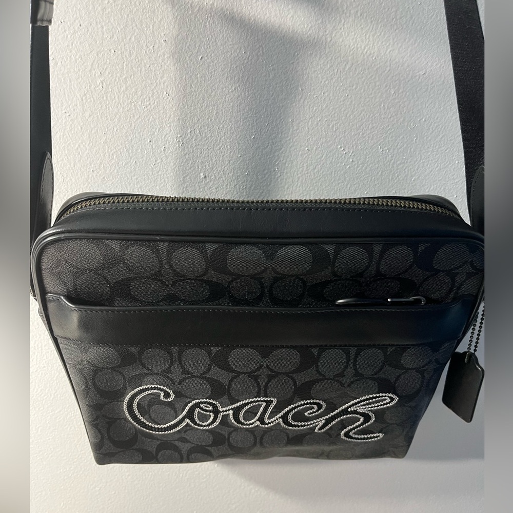 Coach Black and Grey Crossbody Bag - Picture 12 of 16